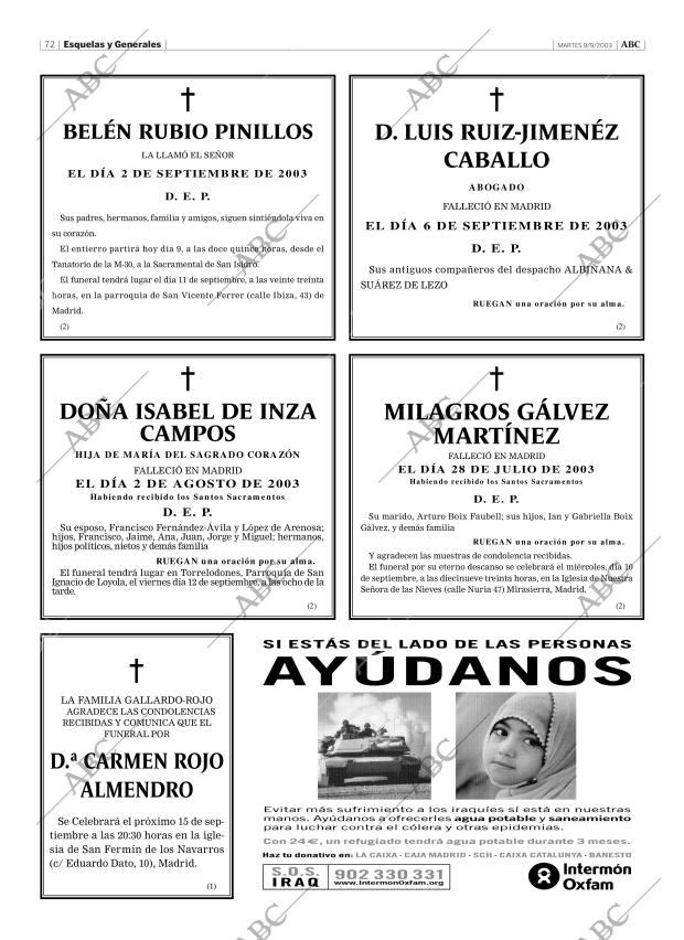 ABC MADRID 09-09-2003 página 72