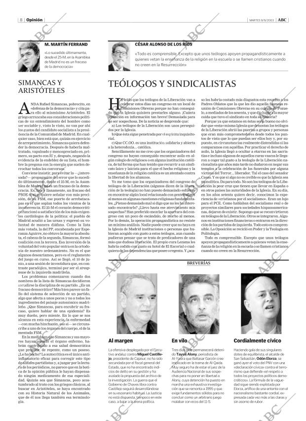 ABC MADRID 09-09-2003 página 8