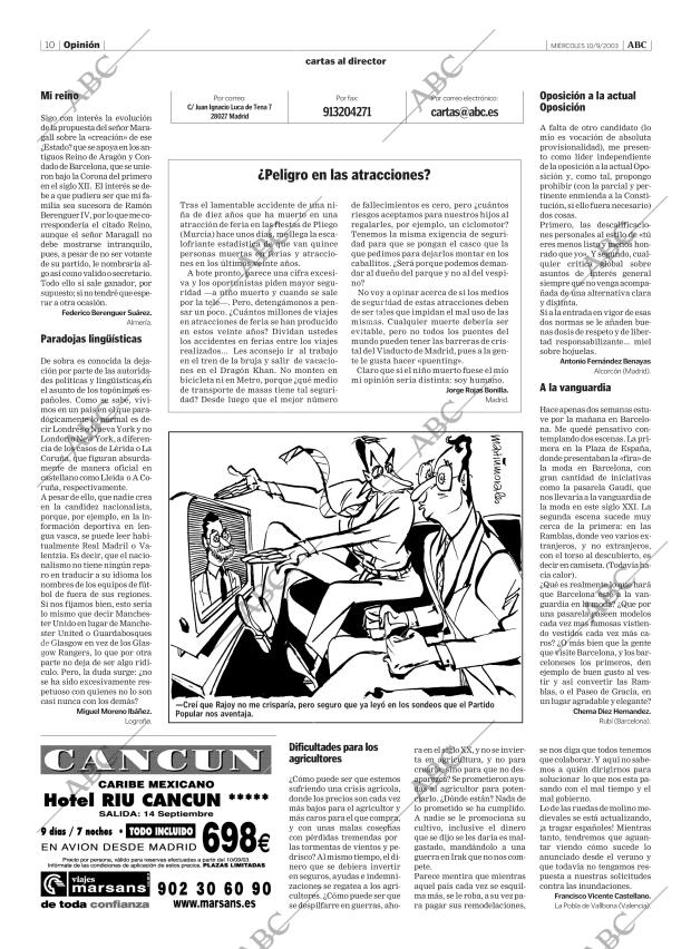 ABC MADRID 10-09-2003 página 10