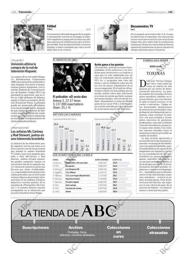 ABC MADRID 10-09-2003 página 104