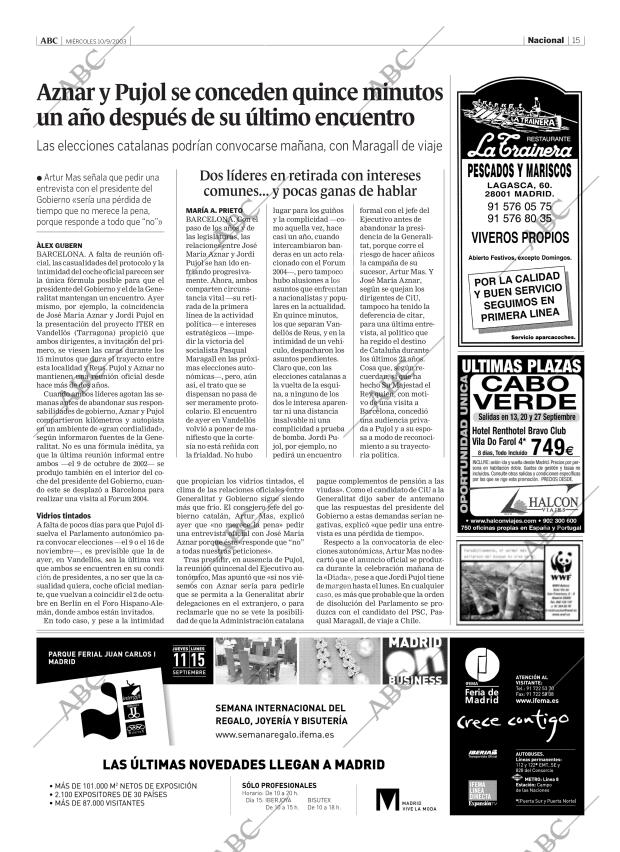 ABC MADRID 10-09-2003 página 15