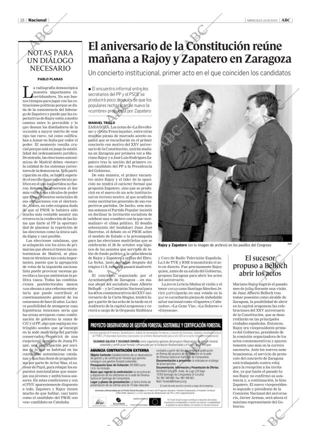ABC MADRID 10-09-2003 página 18