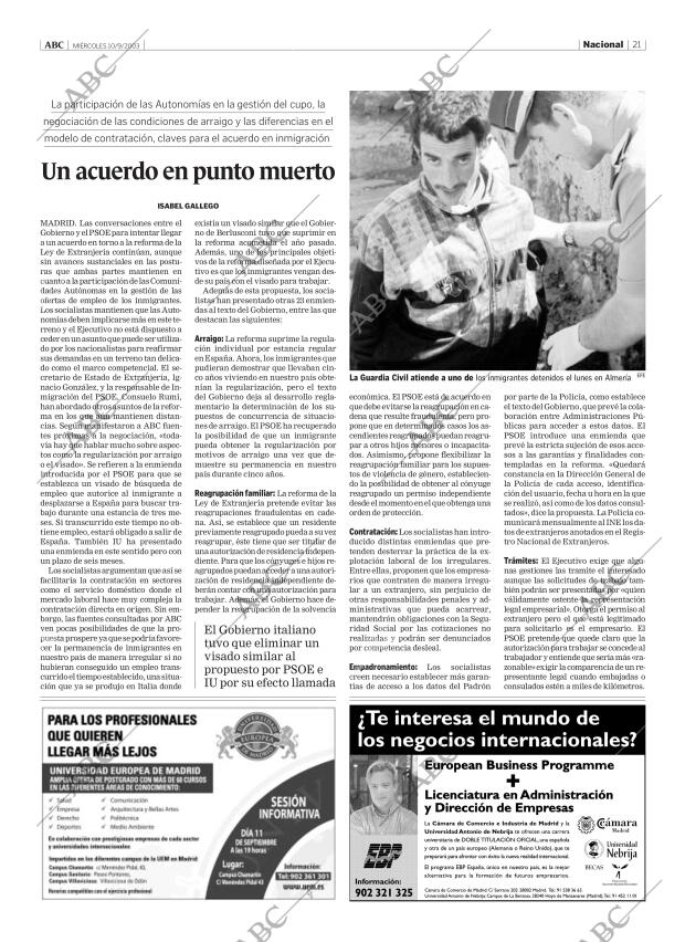 ABC MADRID 10-09-2003 página 21