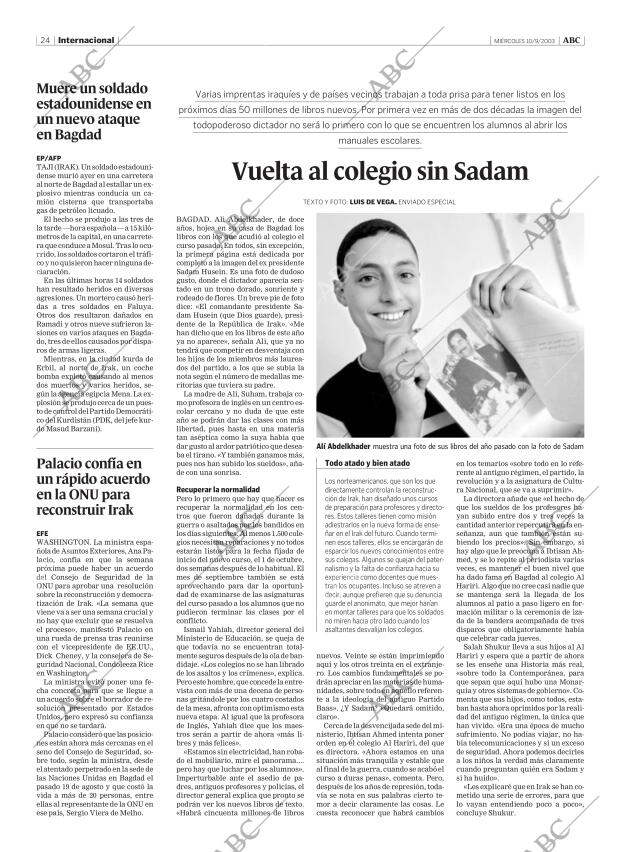 ABC MADRID 10-09-2003 página 24