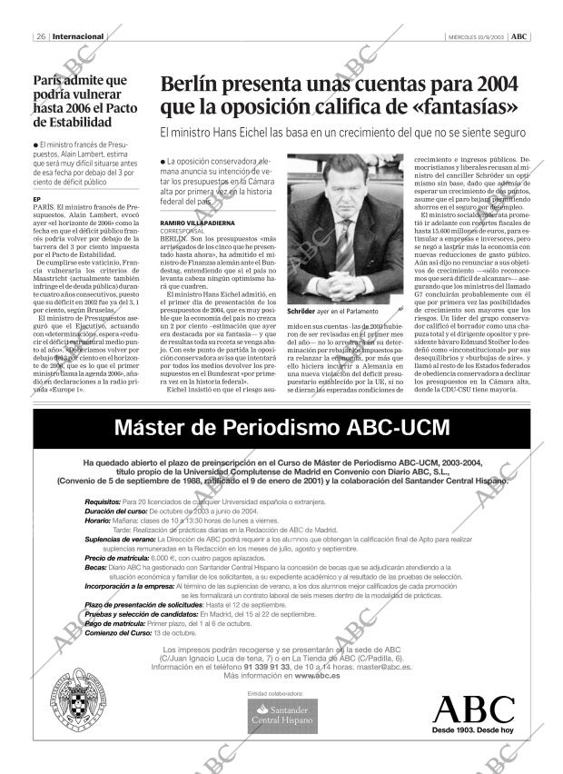 ABC MADRID 10-09-2003 página 26