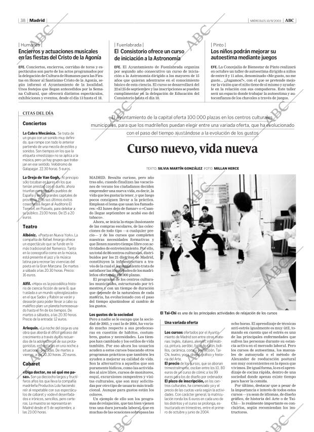 ABC MADRID 10-09-2003 página 38