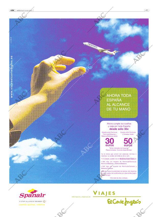 ABC MADRID 10-09-2003 página 45