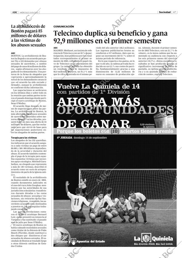 ABC MADRID 10-09-2003 página 47
