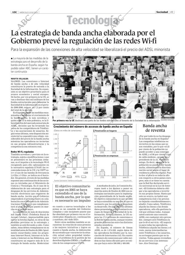 ABC MADRID 10-09-2003 página 49