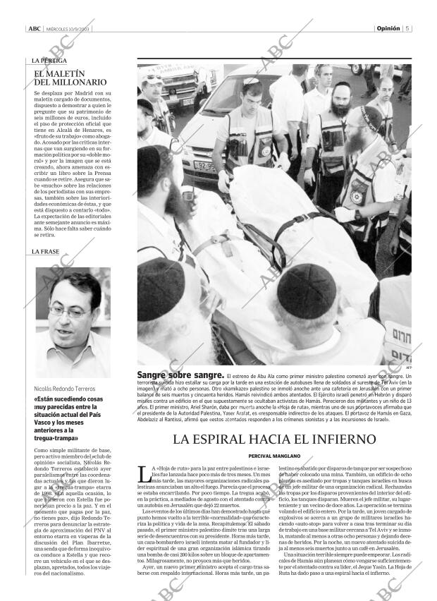 ABC MADRID 10-09-2003 página 5