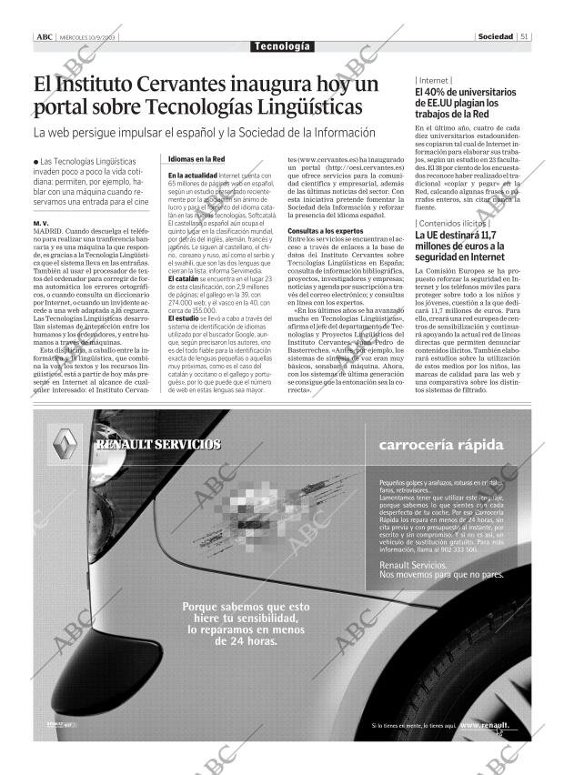 ABC MADRID 10-09-2003 página 51