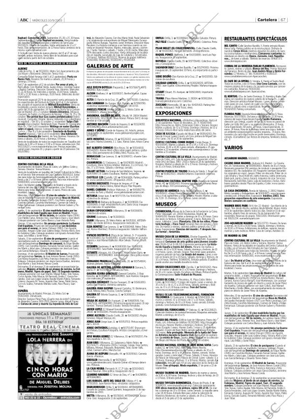 ABC MADRID 10-09-2003 página 67