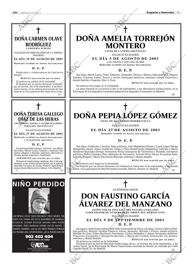ABC MADRID 10-09-2003 página 69