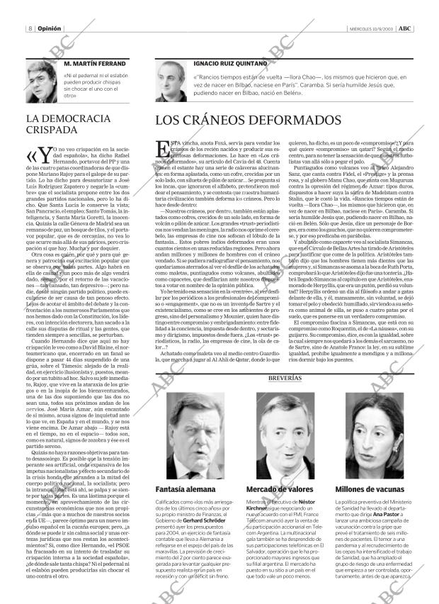 ABC MADRID 10-09-2003 página 8