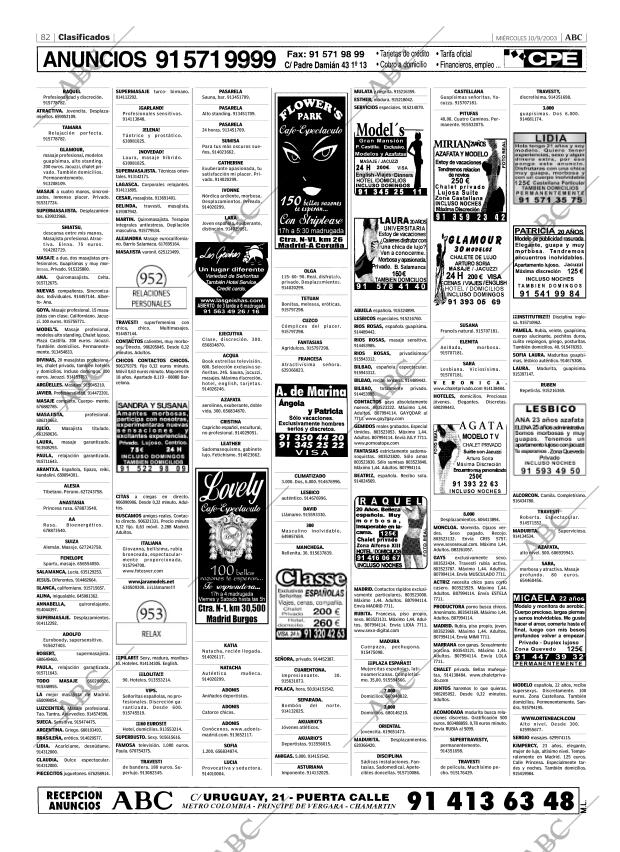 ABC MADRID 10-09-2003 página 82