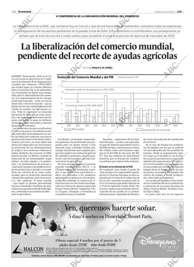 ABC MADRID 10-09-2003 página 86