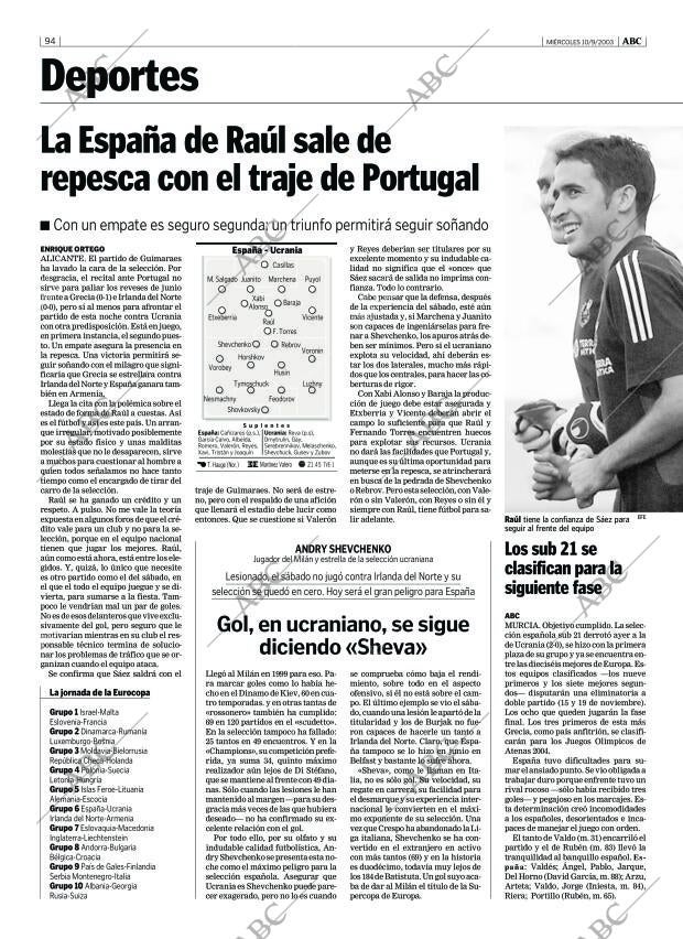 ABC MADRID 10-09-2003 página 94