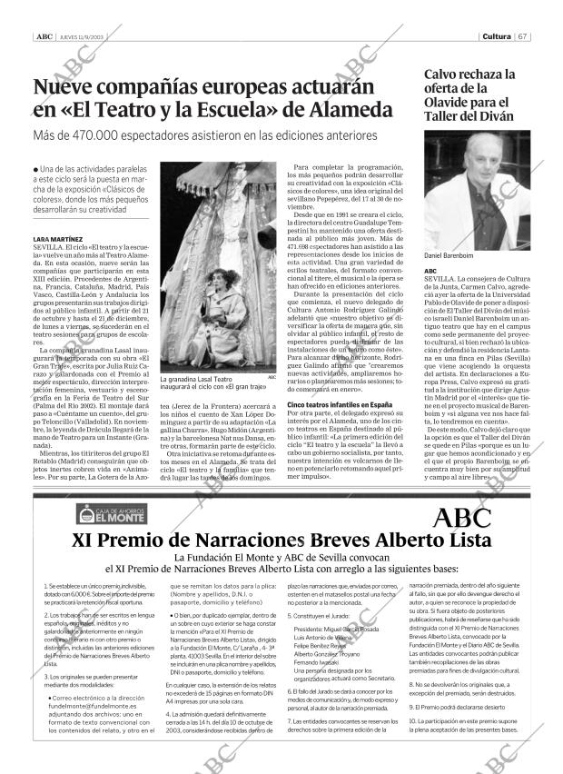 ABC SEVILLA 11-09-2003 página 67