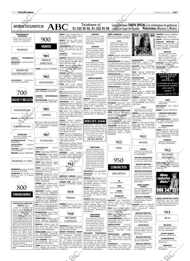 ABC SEVILLA 12-09-2003 página 74