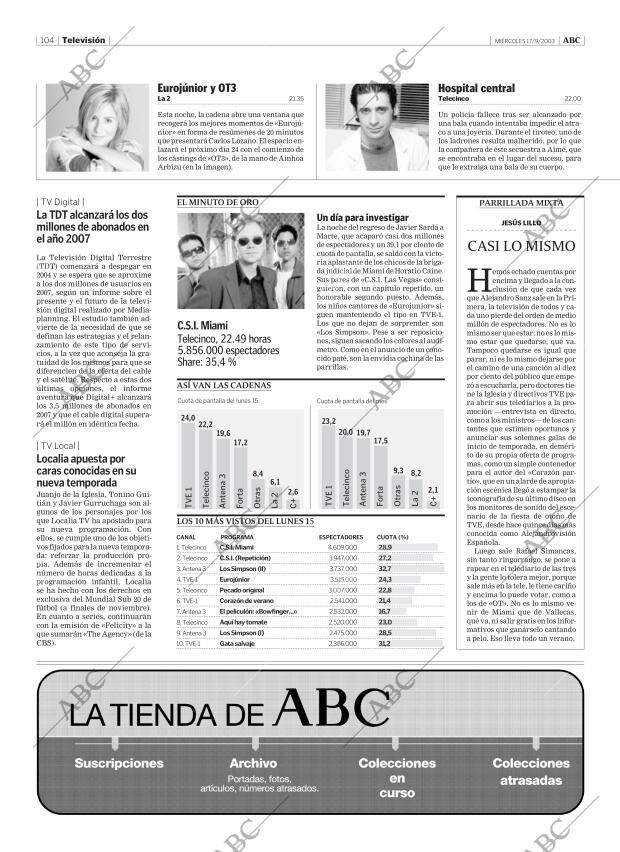 ABC MADRID 17-09-2003 página 104