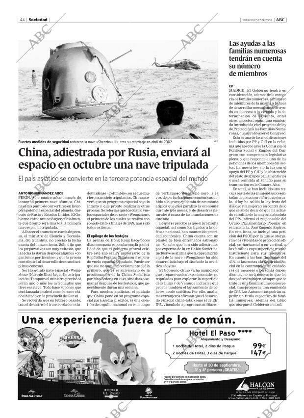 ABC MADRID 17-09-2003 página 44