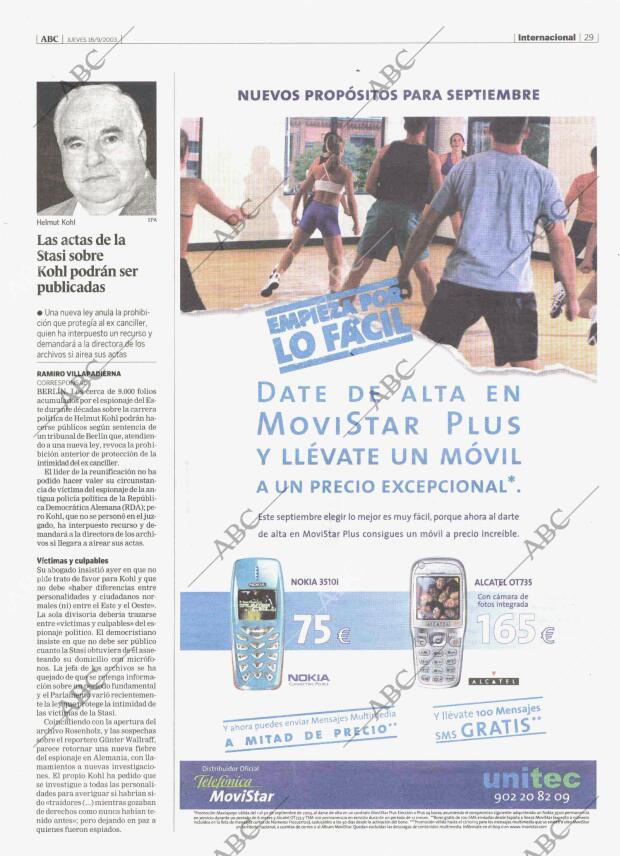 ABC MADRID 18-09-2003 página 29