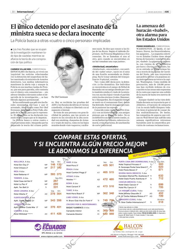 ABC MADRID 18-09-2003 página 30