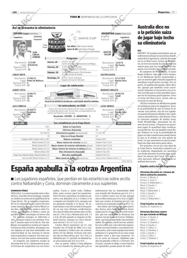 ABC MADRID 18-09-2003 página 97