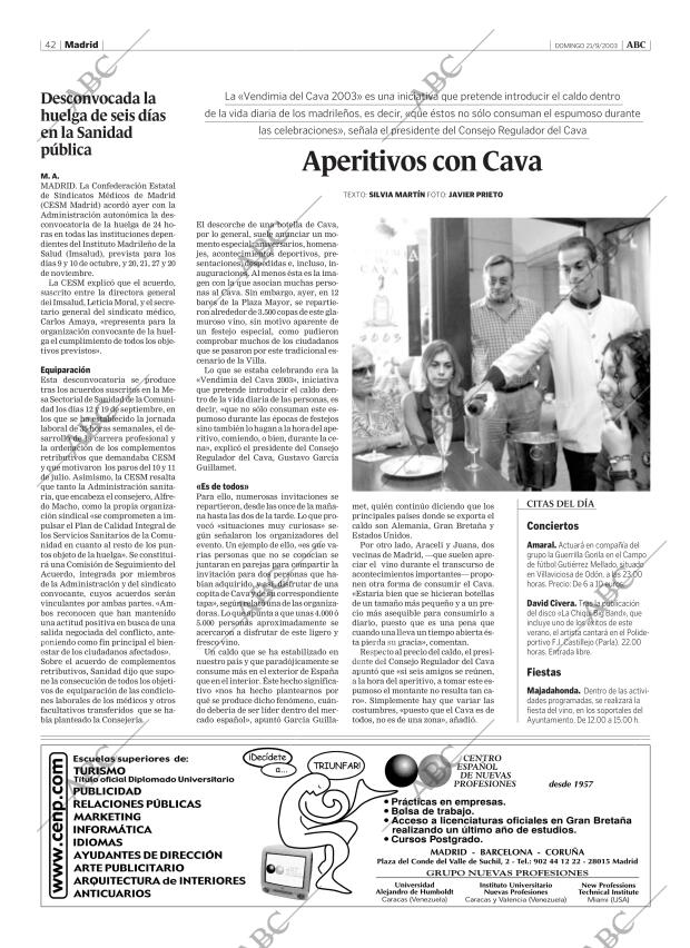 ABC MADRID 21-09-2003 página 42