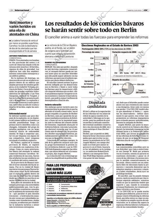 ABC MADRID 23-09-2003 página 24