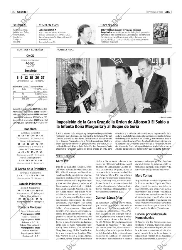 ABC MADRID 23-09-2003 página 36