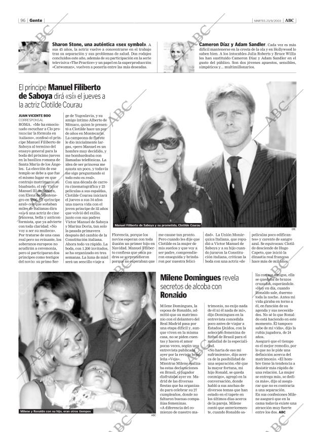 ABC MADRID 23-09-2003 página 96