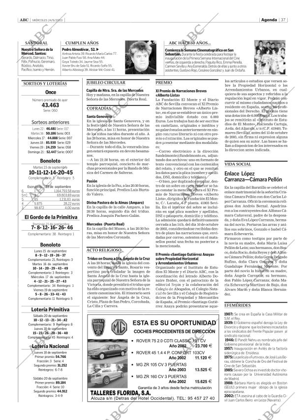 ABC SEVILLA 24-09-2003 página 37