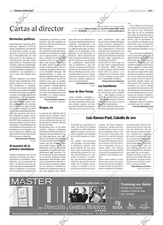 ABC SEVILLA 24-09-2003 página 6