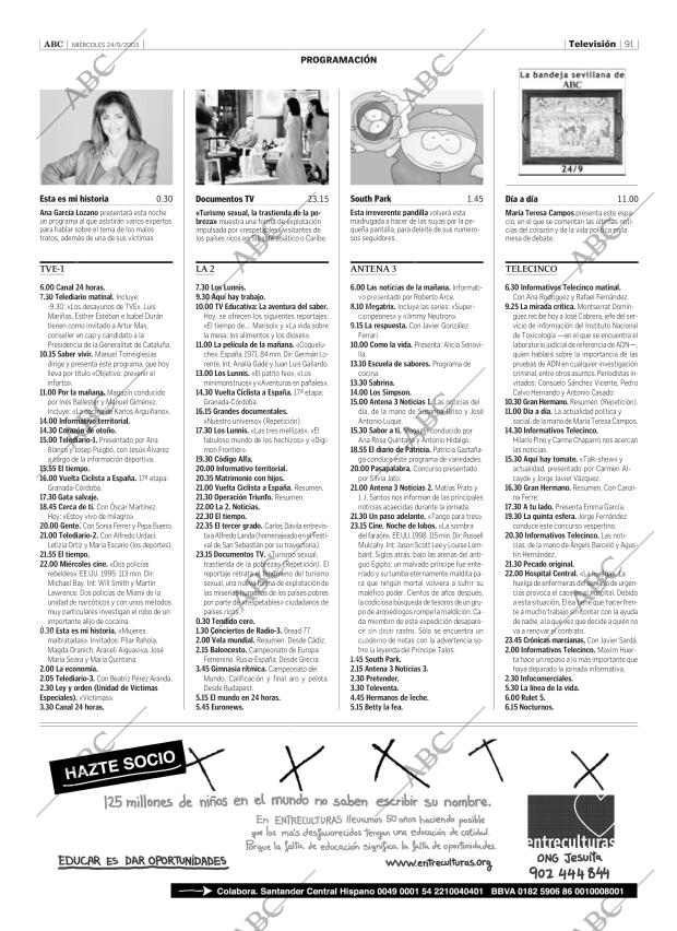ABC SEVILLA 24-09-2003 página 91