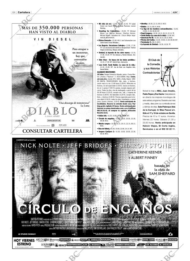 ABC SEVILLA 26-09-2003 página 64