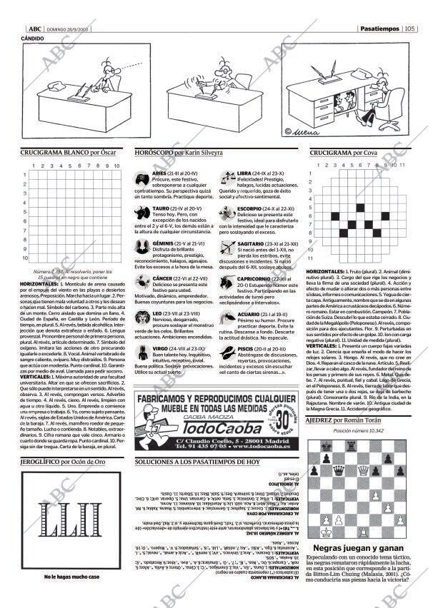 ABC MADRID 28-09-2003 página 105