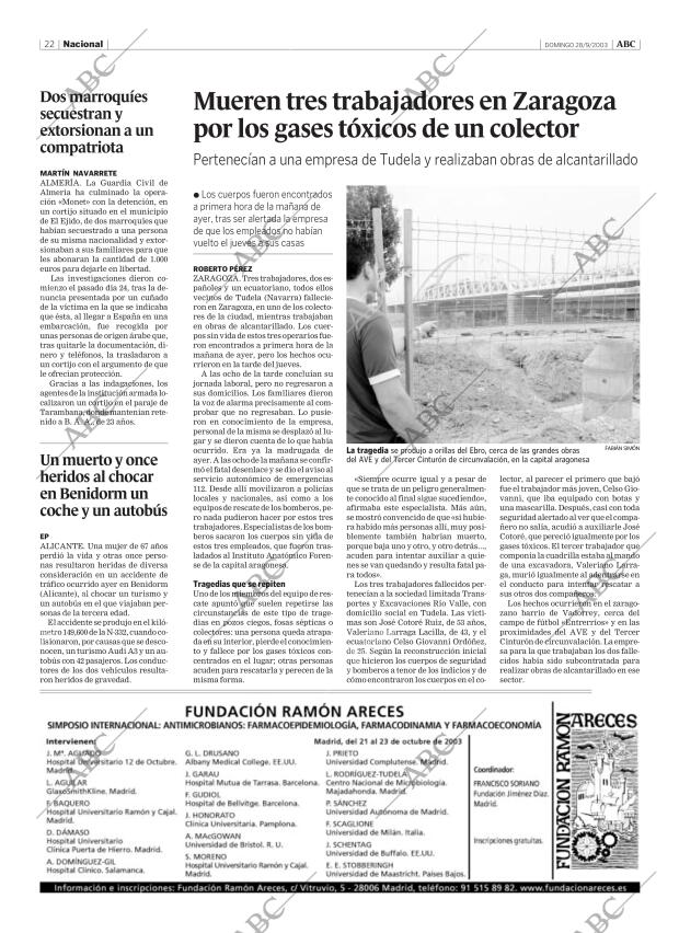 ABC MADRID 28-09-2003 página 22