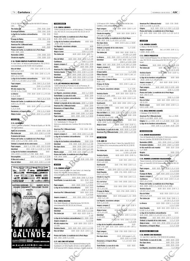 ABC MADRID 28-09-2003 página 74