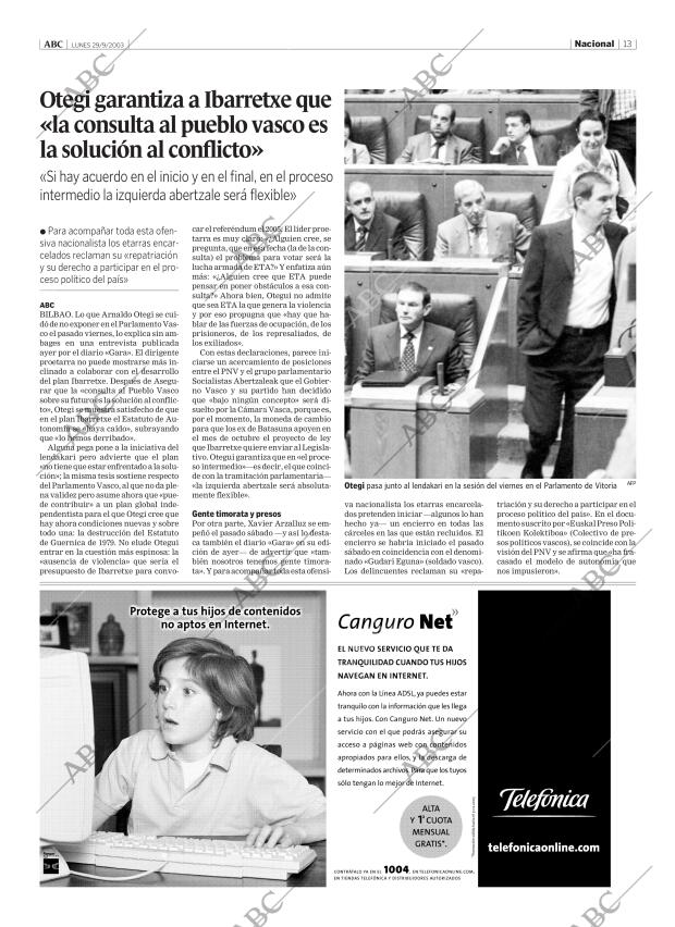 ABC MADRID 29-09-2003 página 13