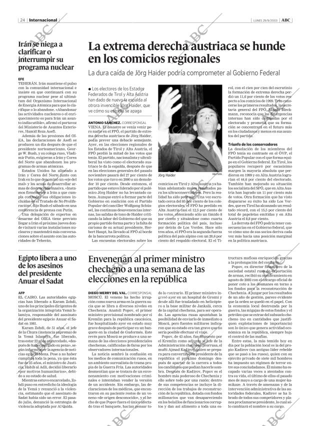 ABC MADRID 29-09-2003 página 24