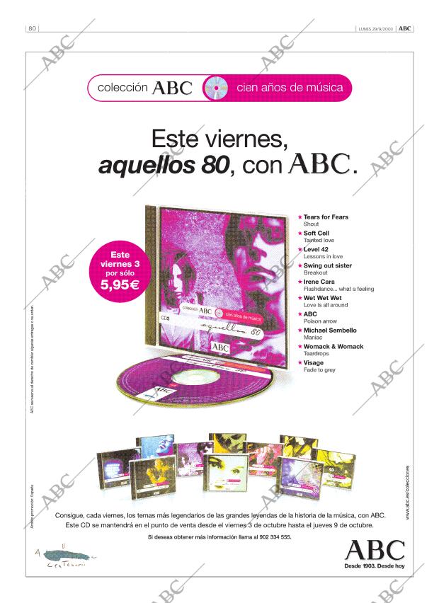 ABC MADRID 29-09-2003 página 80