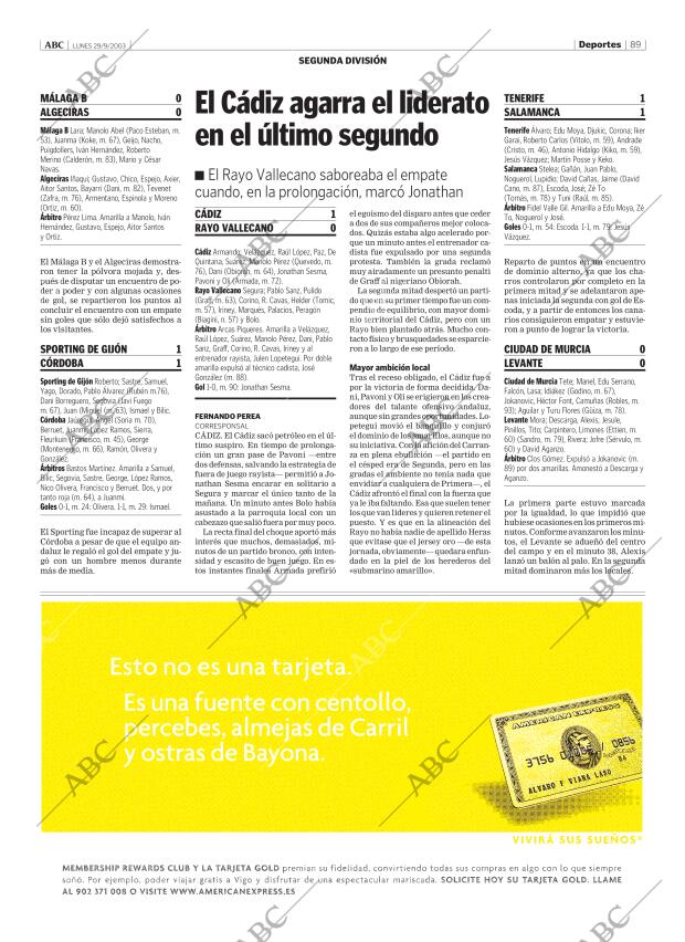 ABC MADRID 29-09-2003 página 89