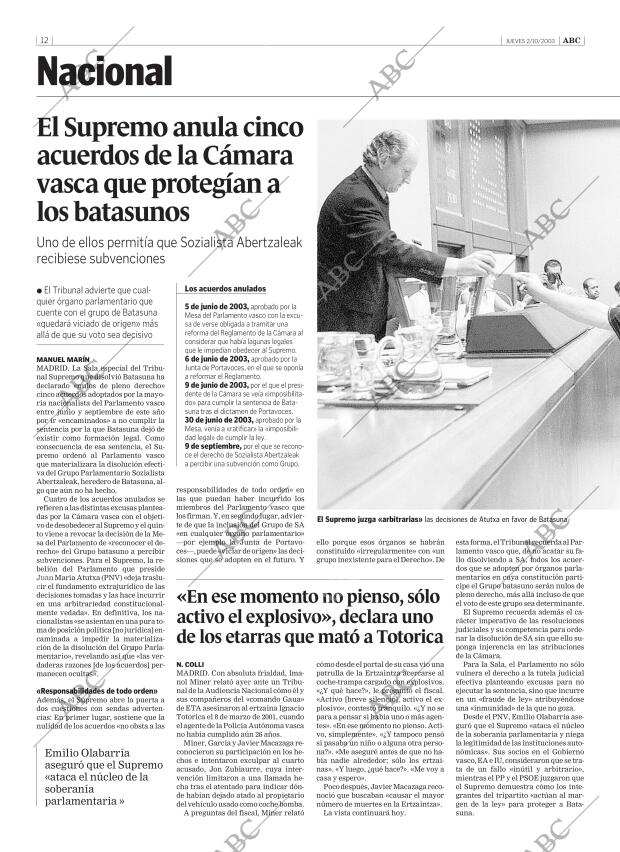 ABC SEVILLA 02-10-2003 página 12