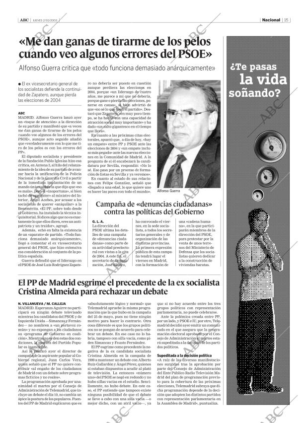 ABC SEVILLA 02-10-2003 página 15