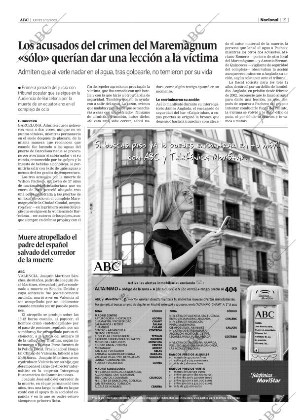ABC SEVILLA 02-10-2003 página 19
