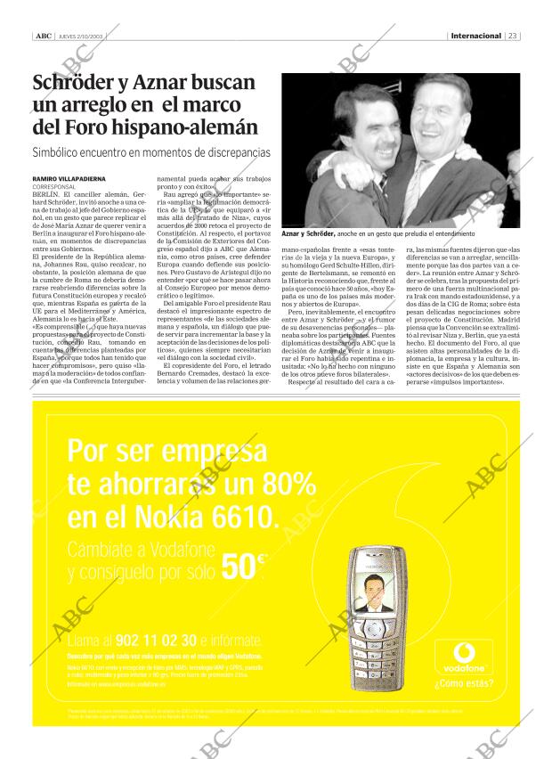ABC SEVILLA 02-10-2003 página 23