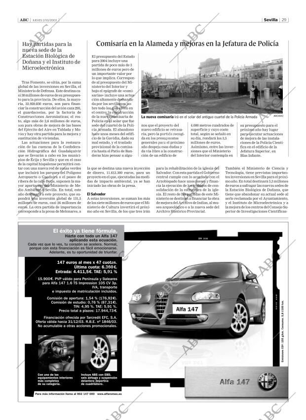 ABC SEVILLA 02-10-2003 página 29