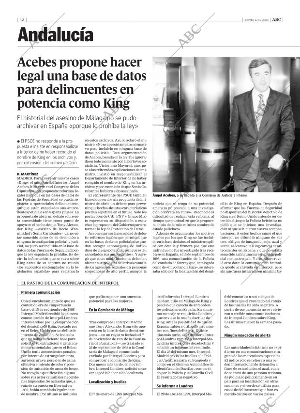 ABC SEVILLA 02-10-2003 página 42