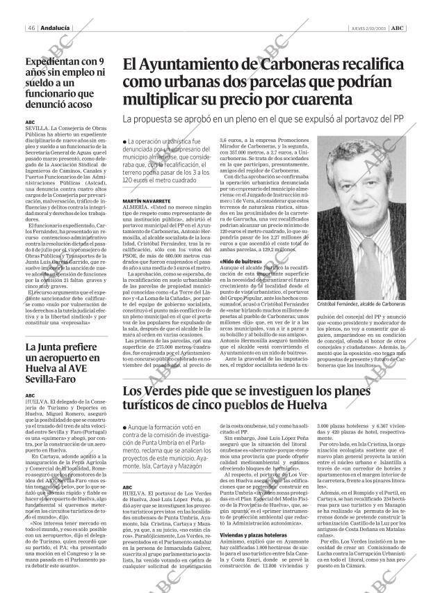 ABC SEVILLA 02-10-2003 página 46